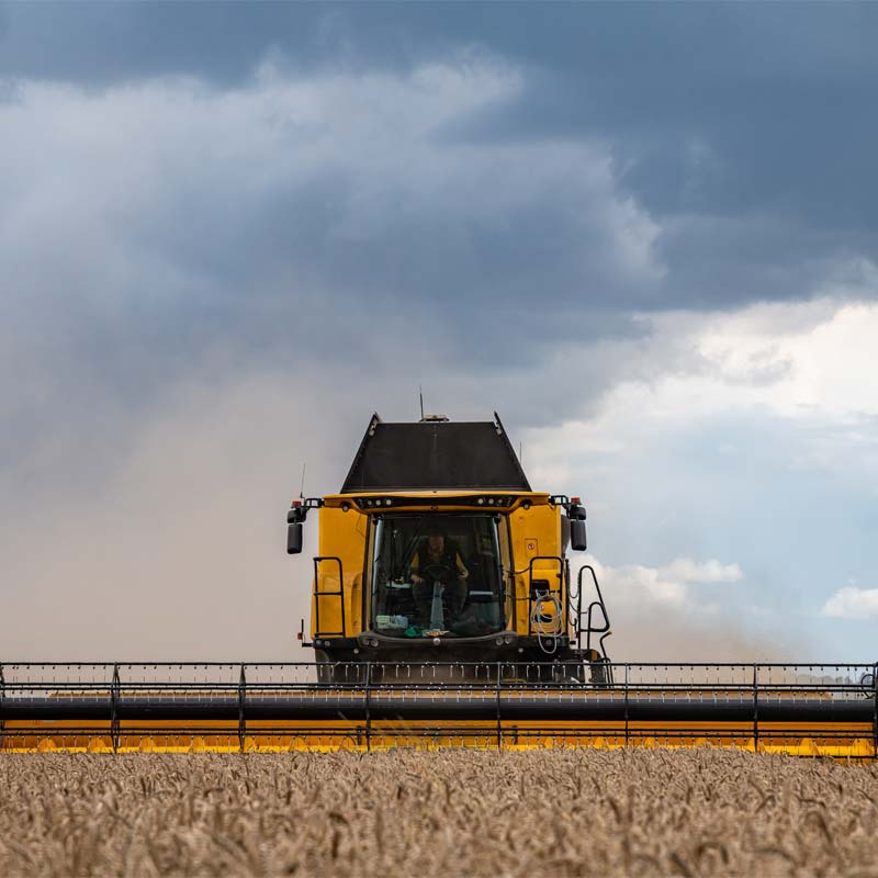 Combine Harvester at Greenworld